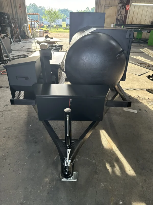 250 Gallon Tank Single Axle Offset BBQ Smoker - Image 4