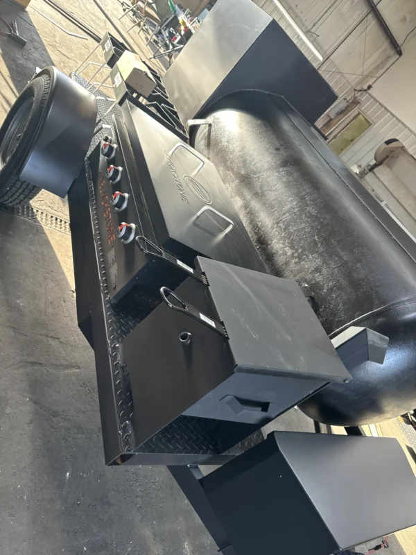 250 Gallon Tank Single Axle Offset BBQ Smoker - Image 2