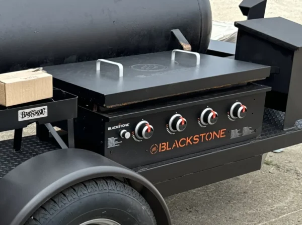 250 Gallon Tank Skid-Built Offset BBQ Smoker