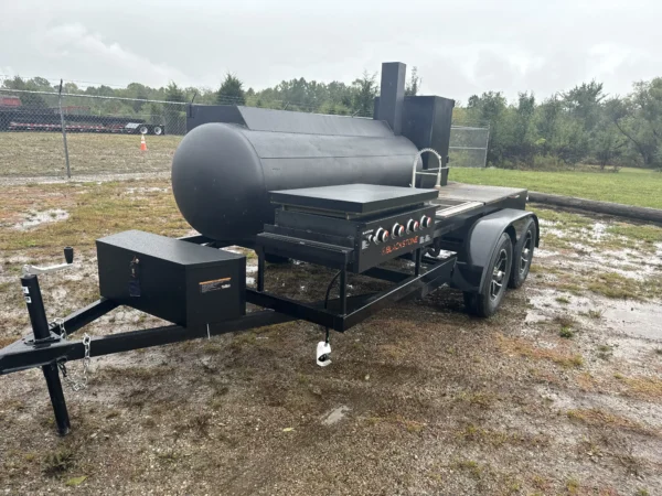 250 Gallon Tank Tandem Offset BBQ Smoker - Image 2