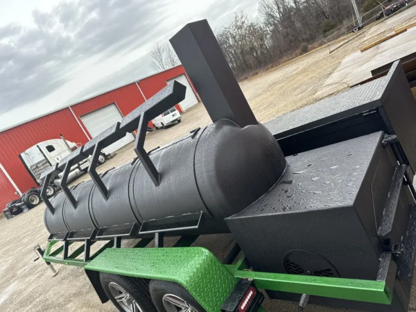 1000 Gallon Tank Offset Tandem Smoker