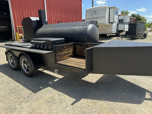 250 Gallon Tank Tandem Offset BBQ Smoker - Image 8