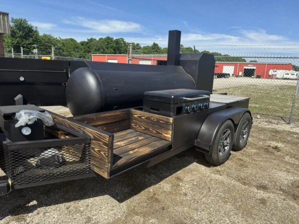 250 Gallon Tank Tandem Offset BBQ Smoker - Image 4