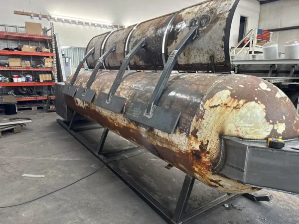 330 Gallon Tank Skid-Built Offset BBQ Smoker - Image 2